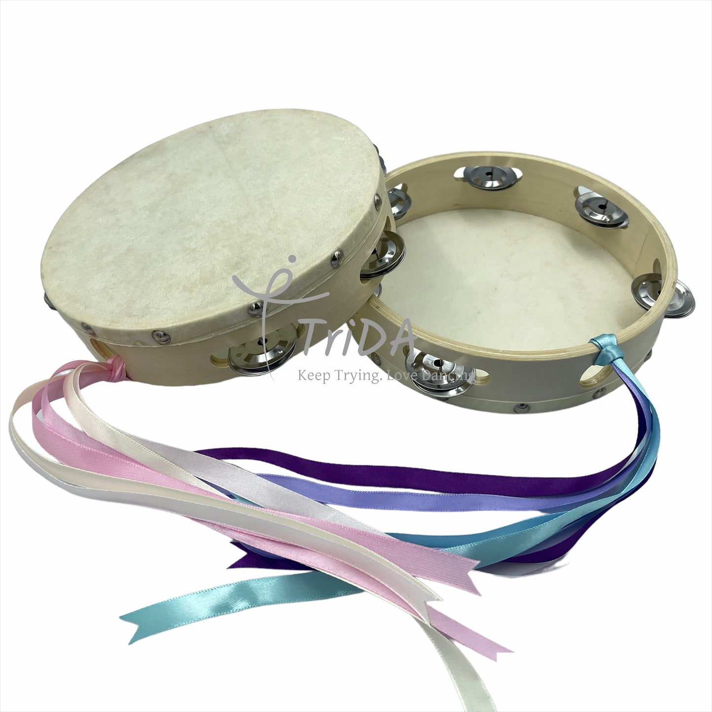 Original Trida Tambourine with Ribbon