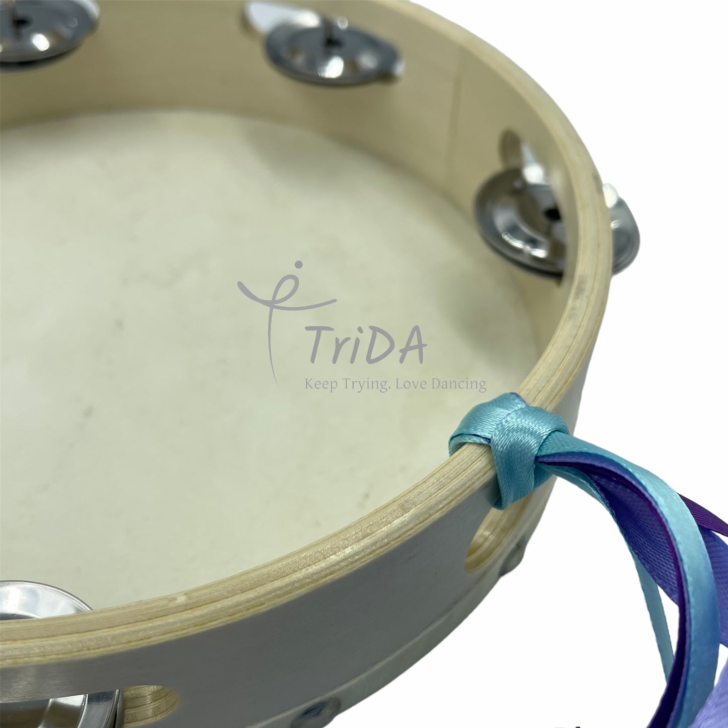 Original Trida Tambourine with Ribbon